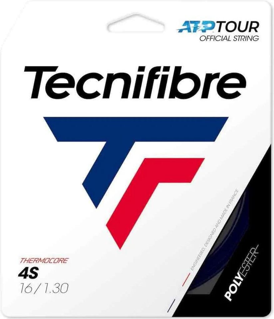 Tecnifibre 4s 12 M Einzelne Tennissaite Schwarz 1.20 mm Schwarz 1.20 mm