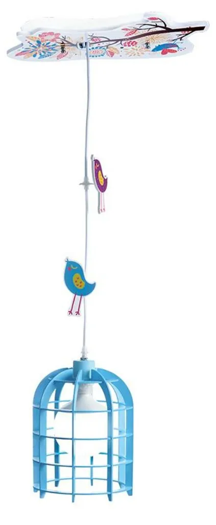 Suspension enfant métal bleu ajustable MD150411B luminaire robuste ACA