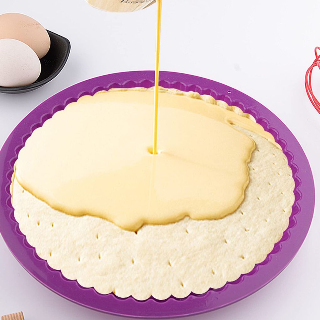 BPA-freie Silikon-Backformen für Kuchen, Obst, Quiche und Produktbild 4