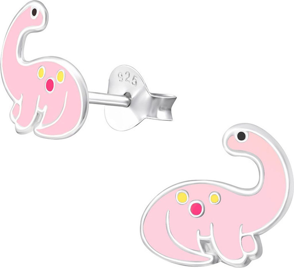 Kinder Ohrstecker Silber „Dinosaurier“ Produktbild 
