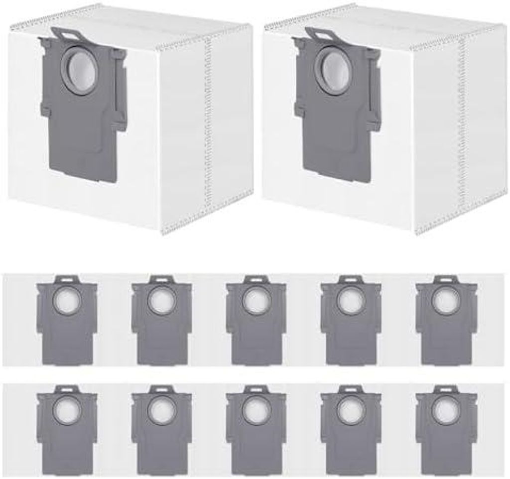 12 Stück Staubbeutel für Roborock Q10 S5+/X5+, Q7 L5+/M5+, S8+/S8 Pro Ultra/S7 MaxV Ultra/Q7 Max+/Q8 Max+/Q5 Pro+/Q5 Max+ Staubsauger Absaugstati...