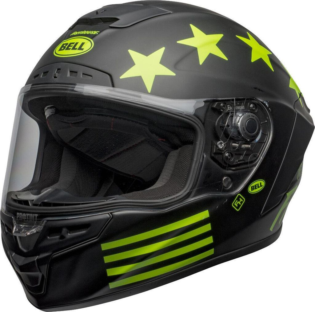 Bell Star DLX Mips Fasthouse Victory Circle Helm, schwarz matt/grün, XL (61/62)