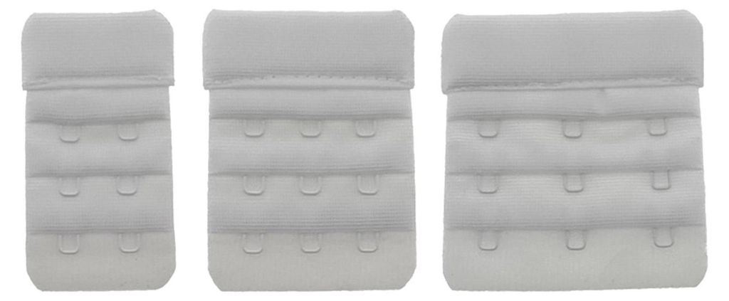 BH-Verlängerungen Set 3 Stück weiß – Mehr Komfort und Produktbild 