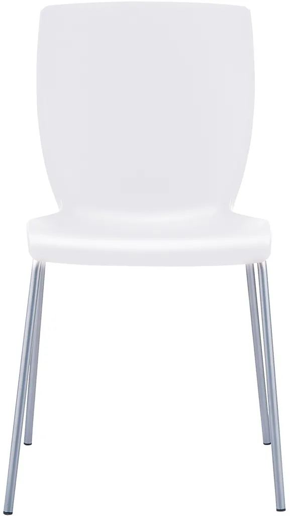 Chaise Mio blanche empilable structure aluminium légère et design moderne - 5