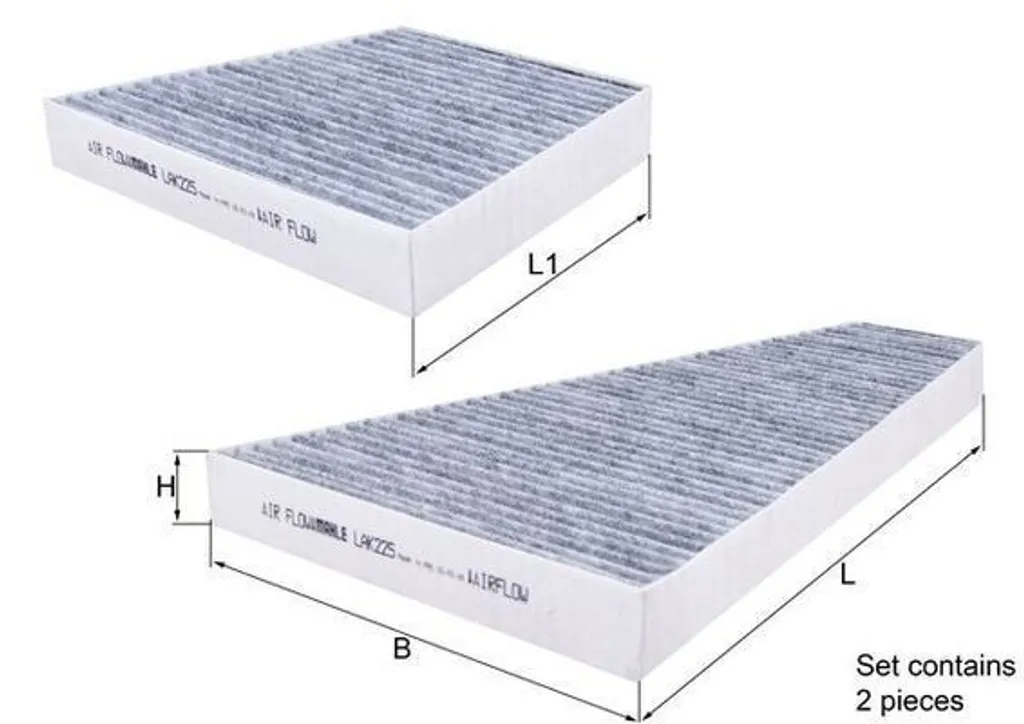 Filtre à pollen avec charbon actif KNECHT LAK 225/S haute qualité