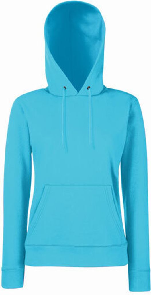 Fruit of the Loom - Lady-Fit Classic Hooded Sweat - Azure Blue - XXL