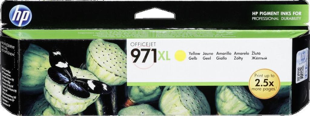 HP CN 628 AE ink cartridge yellow No 971 XL Productafbeelding 