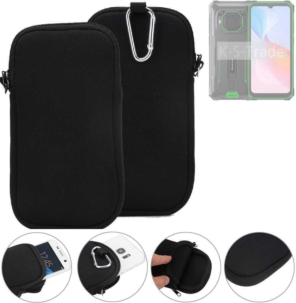 K-S-Trade Neopren-Hülle Handyhülle kompatibel mit Blackview BV6200 Pro Schutzhülle Neoprenhülle Sleeve Schutz-Hülle Gürtel Tasche Case Holster