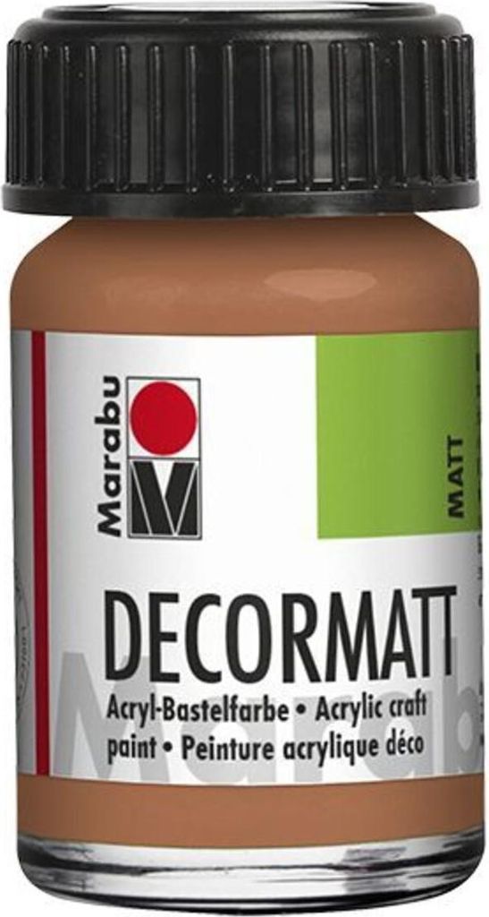 Decormatt Acryl - Metallic-Kupfer 787 15 ml. Packung mit 5 Stück