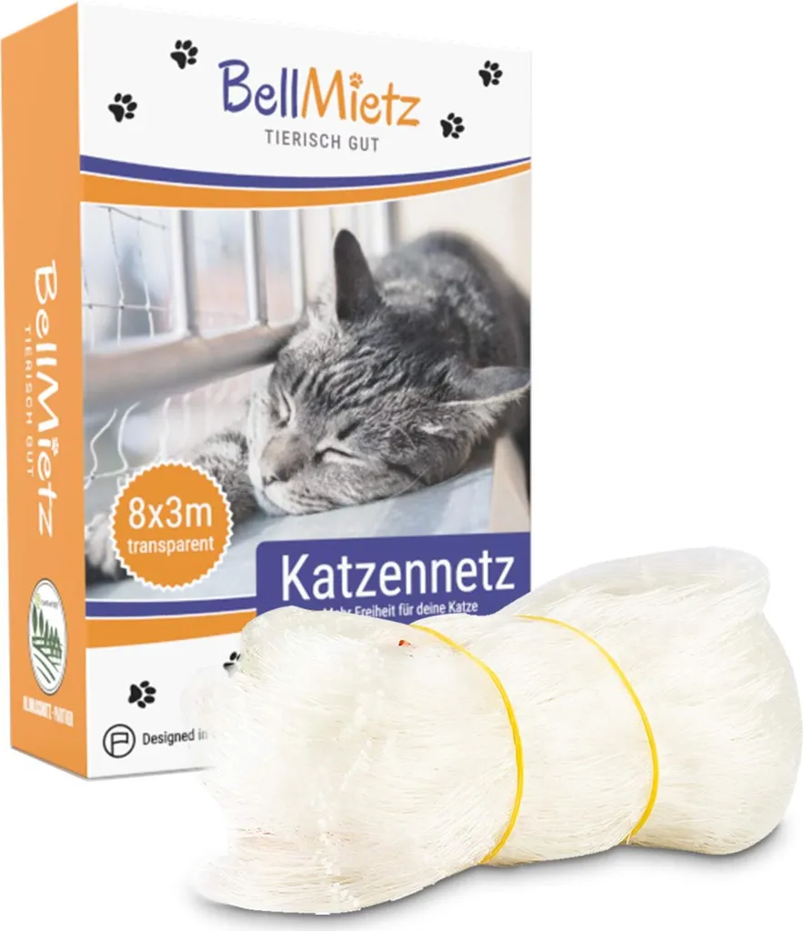 Filet pour chats invisible 8 x 3 m nylon renforcé haute résistance UV