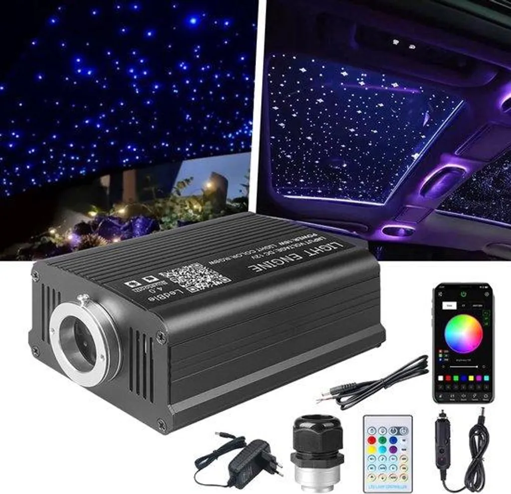 Décoration plafond ciel étoilé fibre optique chambre et home cinéma