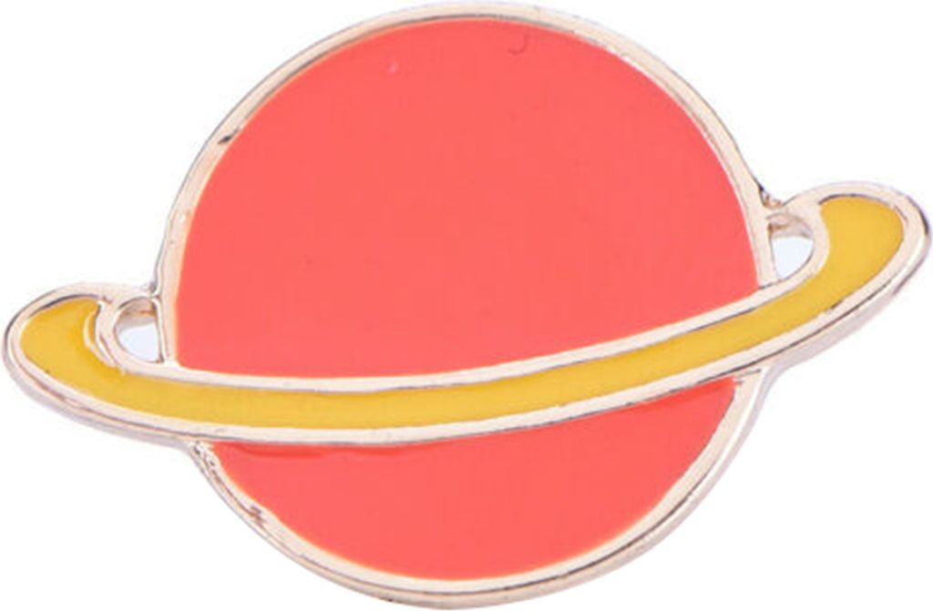 Cartoon Emaille Mond Alien Planet Abzeichen Kragen Revers Brosche Pin Kleidung Schmuck-Planet