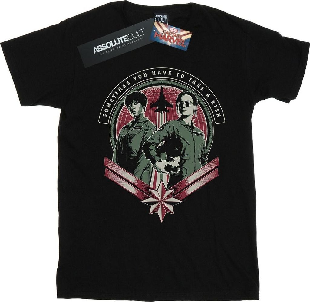 Marvel - "Take A Risk" T-Shirt für Herren BI20543 (L) (Schwarz)