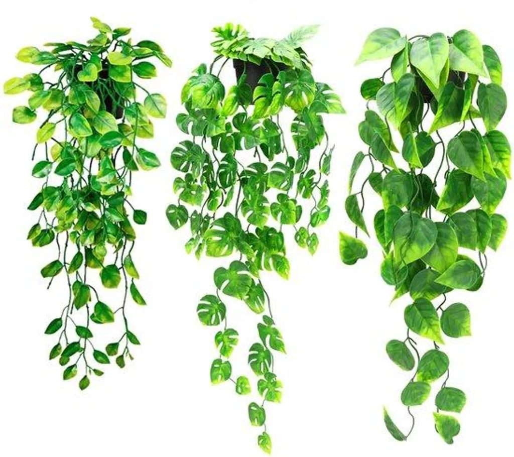 Plante Artificielle Suspendue en Pot pour Décoration Murale Salon