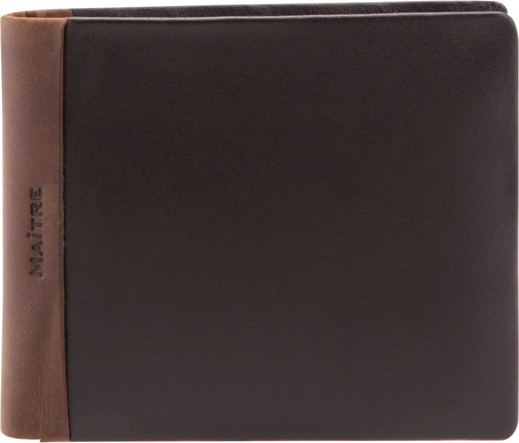Portafoglio Maître Gandolf H4 Pelle Marrone Scuro con Protezione RFID