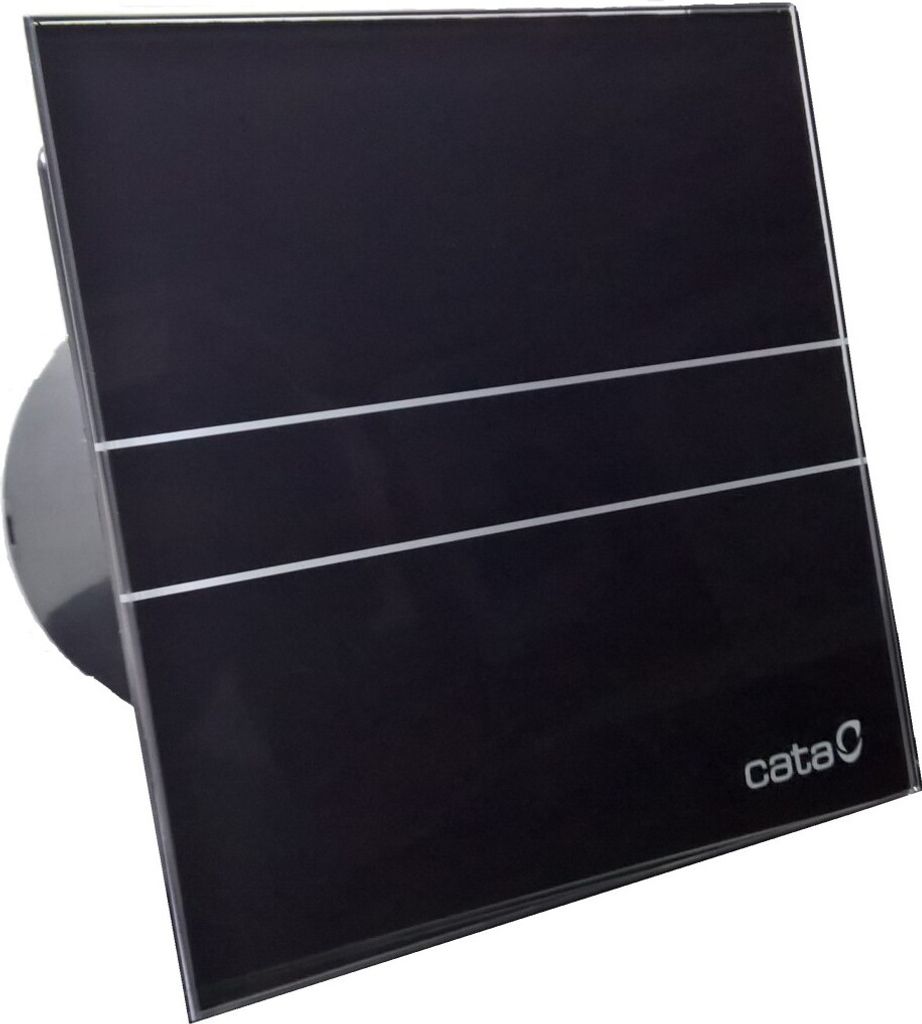 Cata E-100 GBT Axial-Badlüfter mit Zeitschaltuhr, 8W, Rohrleitung 100mm, Schwarz