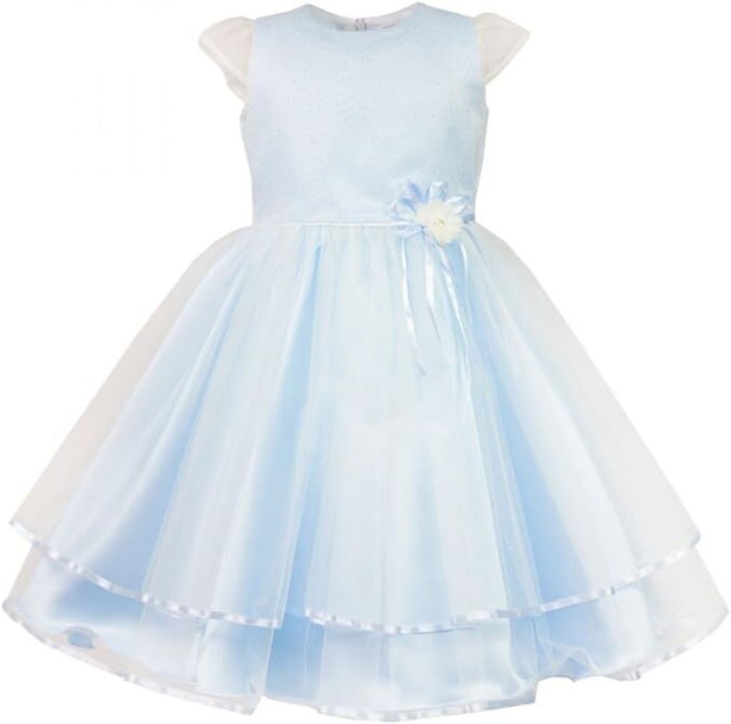Babykleid Festkleid für Mädchen "Elsa" hellblau Gr. 86