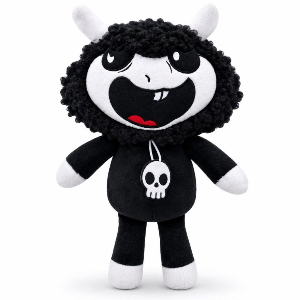 Wiztex Nightmare Plüschfigur Schwarz 35 cm Kuscheltier Produktbild 