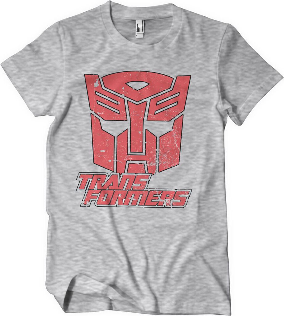 Washed Autobots Duotone Shield T-Shirt - X-Large - HeatherGrey