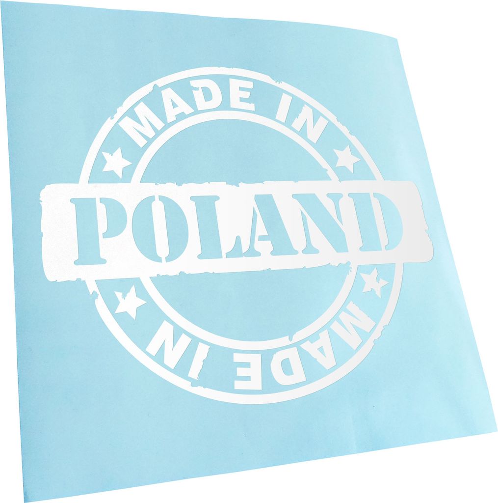 Kiwistar - Autoaufkleber - - Poland Heckscheibenaufkleber - Aufkleber für Auto Kfz Fahrrad, LKW, Truck Mofa