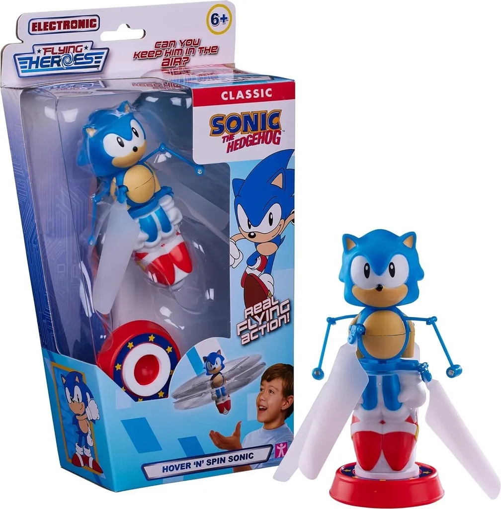 Figurine Volante Sonic Hover 'N' Spin pour Jeu d'Intérieur Enfant