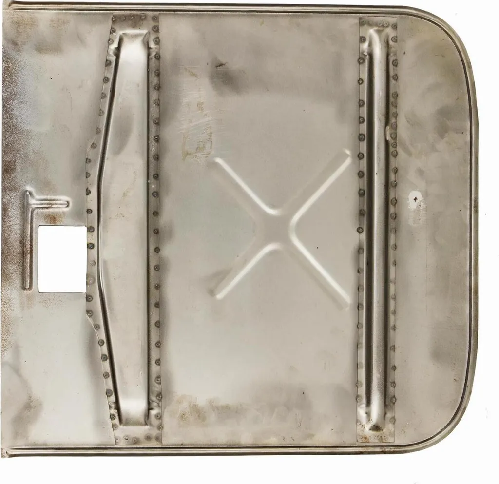 Réparer plancher Vespa PX T5 : tôle 460x490mm huilée avec 2 renforts acier