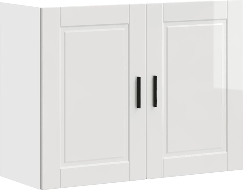 Küchen-Hängeschrank Porto Hochglanz-Weiß Holzwerkstoff