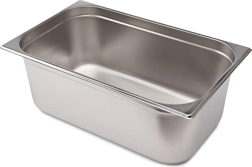 Bac GN 1/1 de 20 Litres en Inox pour Bain-Marie et Four Professionnel