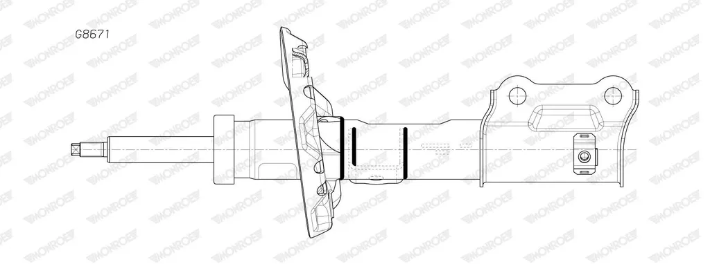 Amortisseur MONROE G8671 pour HYUNDAI i30 PDE PD PDEN Suspension Avant