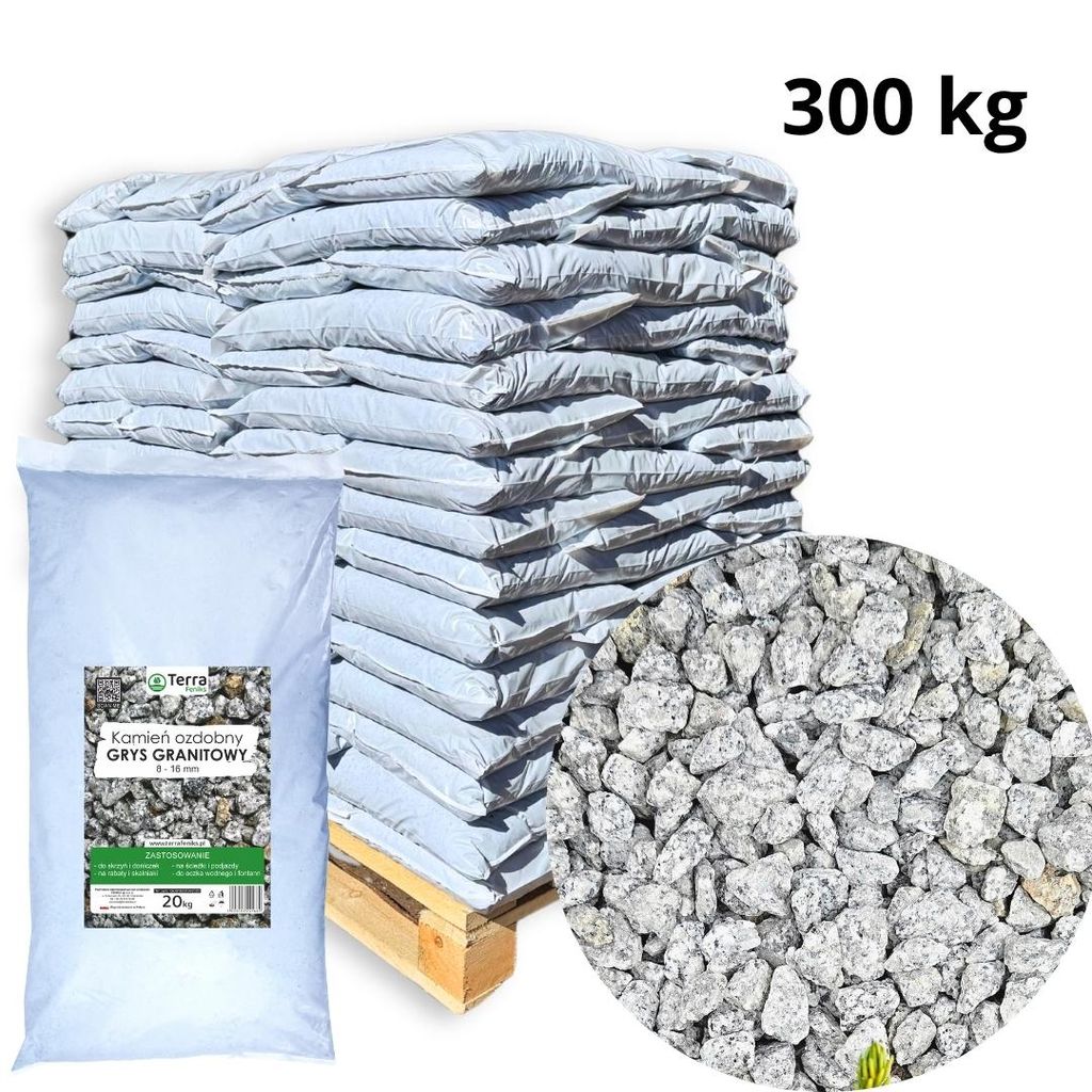 Grys granitowy 8-16 mm - 300 kg (15x20 kg) Dalmatyńczyk - Zdjęcie produktu 