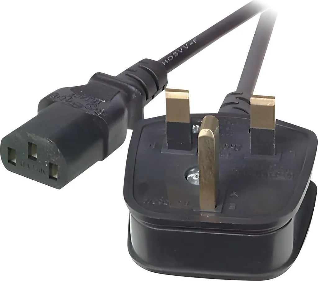 Câble prise UK pour ordinateur et serveur - Connecteur C13 noir 3m