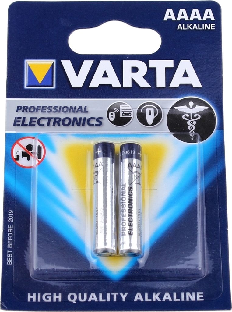 VARTA ELECTRONICS AAAA Blister 2 Produktbild 25
