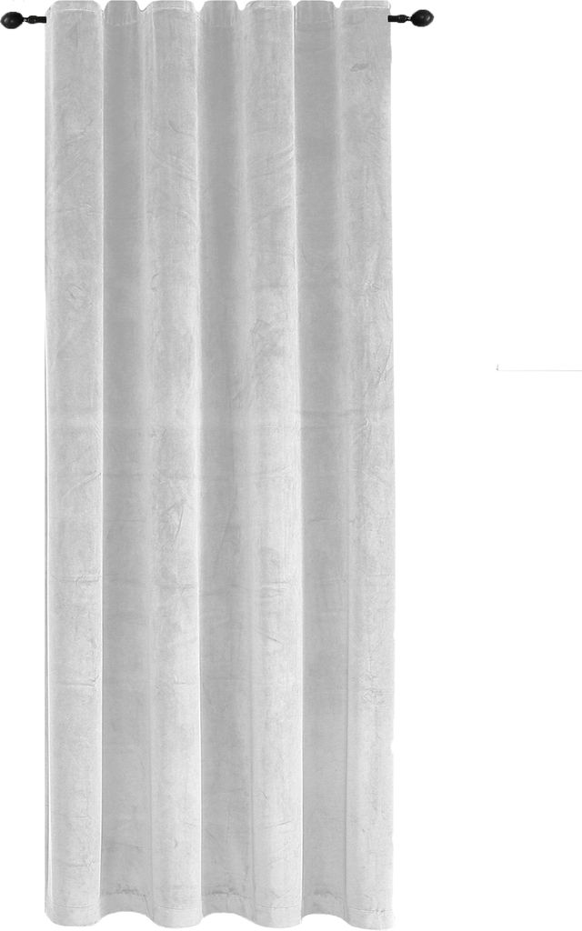 Verdunkelungsvorhang Samt weich 300x245 cm Weiß Vorhang Kräuselband blickdicht Gardine abdunkelnd U-Band