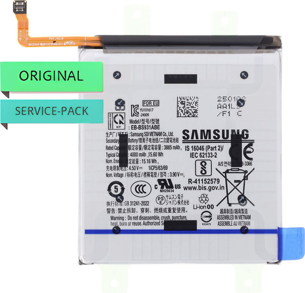 Original Akku Batterie Battery 4000mAh EB-BS931ABY  Für Produktbild 