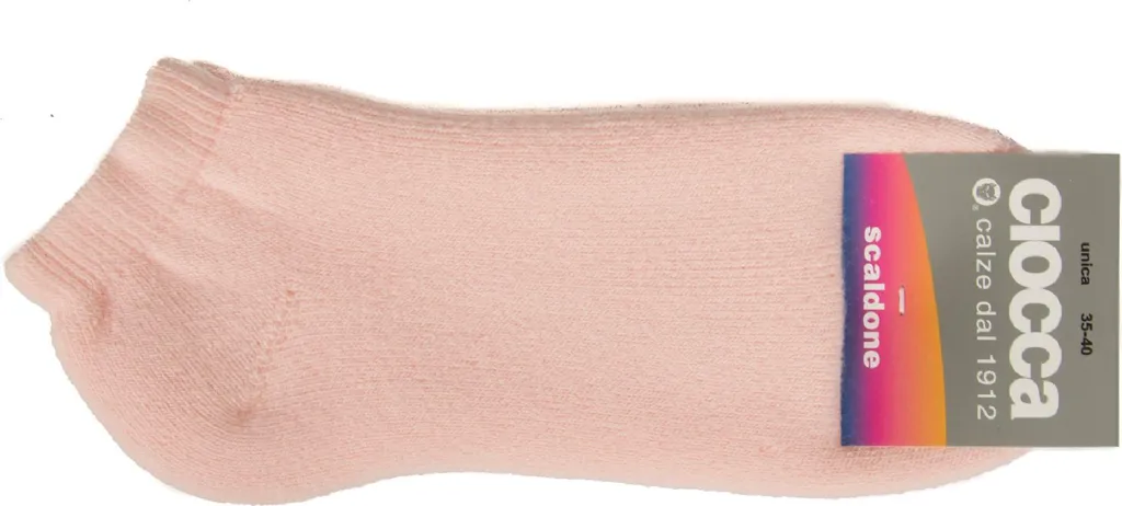 Calzino Donna CIOCCA 295/2 Scaldone Rosa Chiaro - Made in Italy