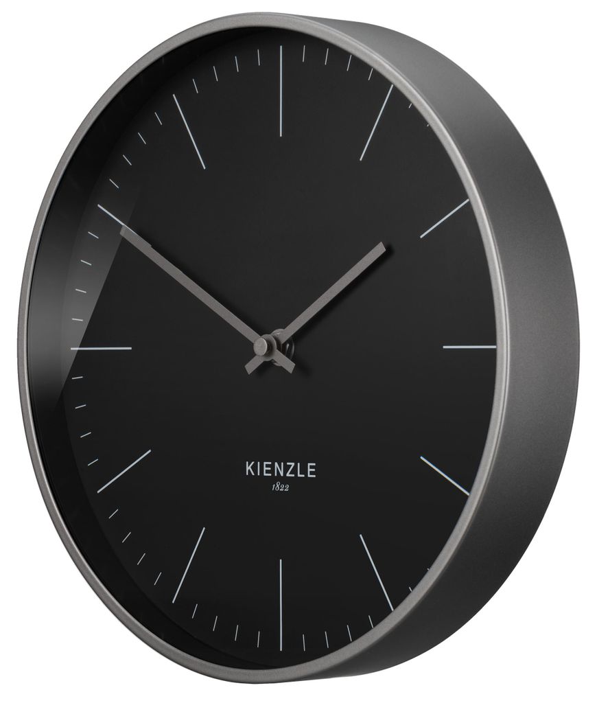 KIENZLE DCF radio-wandklok, modern design, antraciet, 25 cm Productafbeelding 