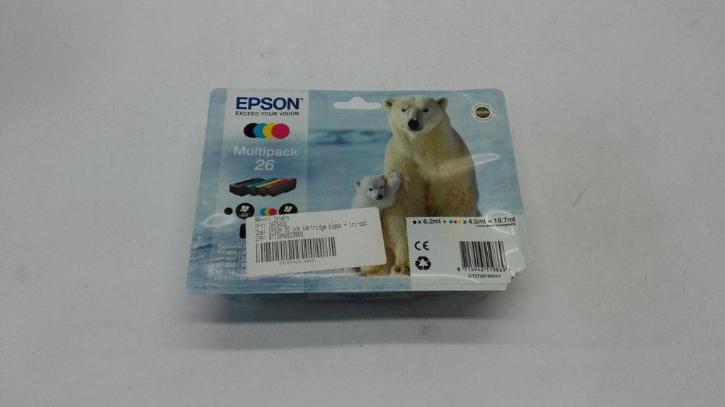 Atramentové kazety Epson 26 T2616 Claria Multipack 4-fa. Obrázok produktu 