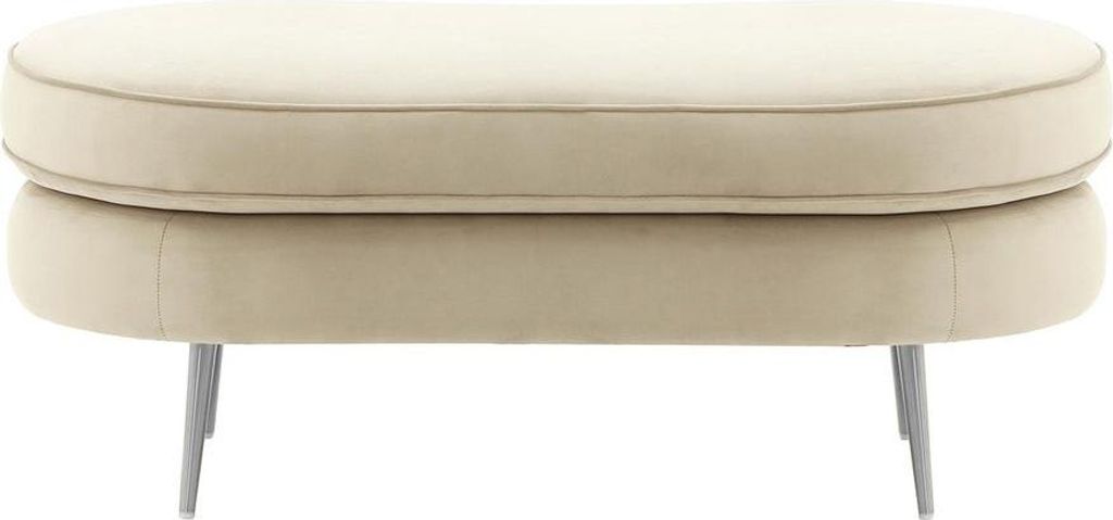 Polsterhocker Kooper-Velluto 2-chrome metal
