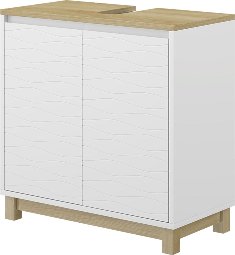 Toaletní skříňka pro umyvadlo Vicco Livia Bílá 60 x 60 cm Obrázek produktu 