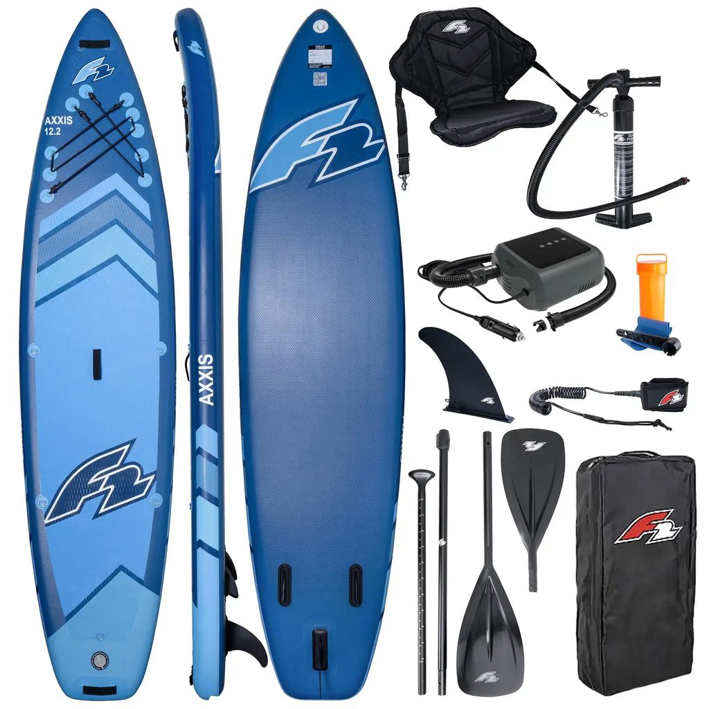 Aufblasbares SUP-Board F2 Axxis 12'2" Navy Blue Combo – Produktbild 
