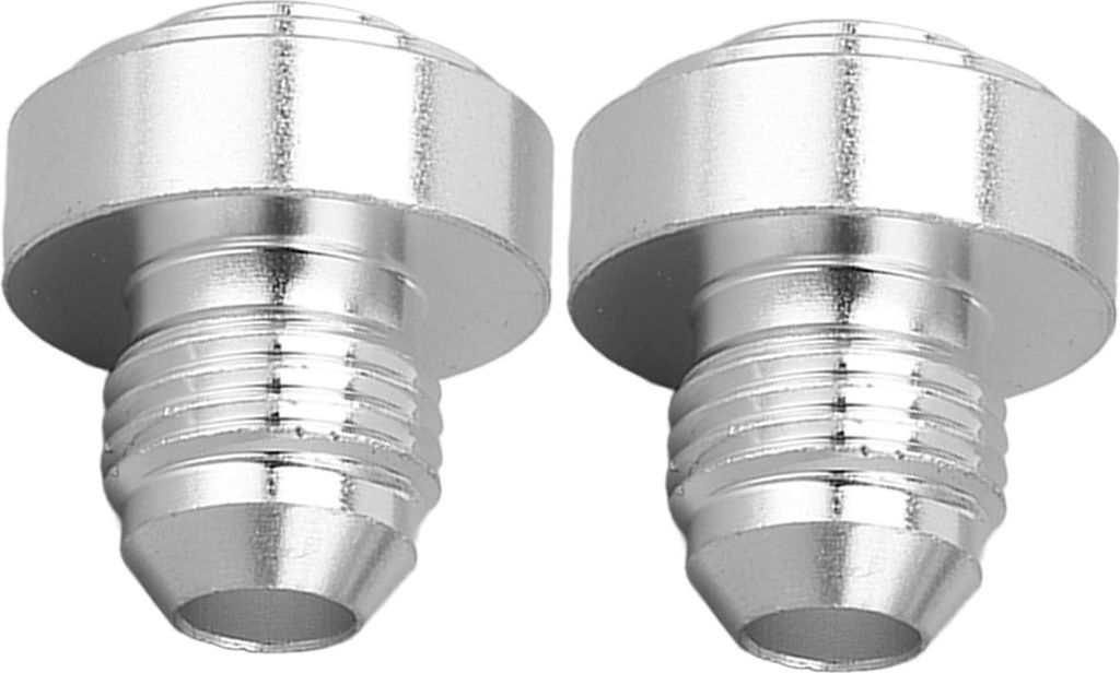 2 Stück AN6 Außengewinde Billet-Aluminiumlegierung Universal 1/2 Zoll Fitting für Rohrverbindung