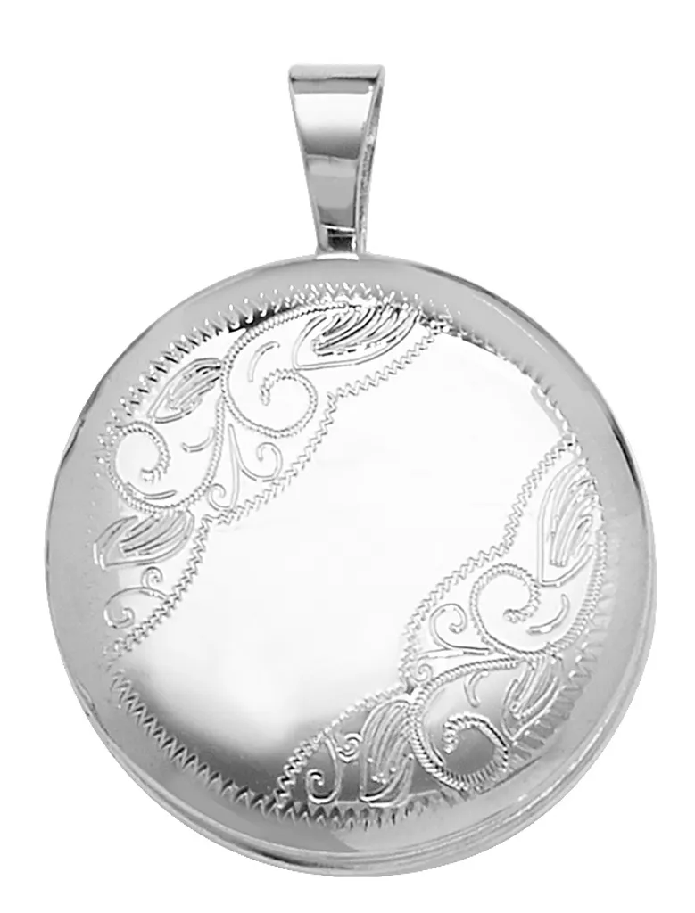 Pendentif Médaillon en Argent 925 pour Femme - Bijou Élégant 21mm