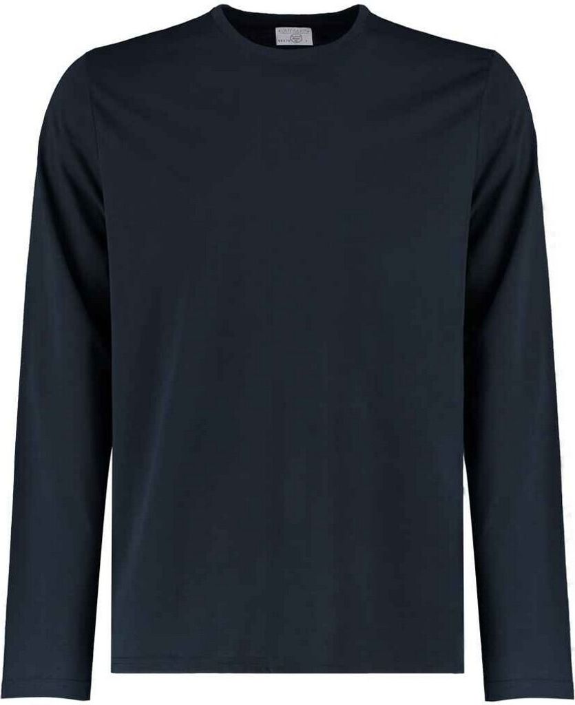 Kustom Kit - T-Shirt Superwäsche 60°C für Herren Langärmlig PC5676 (S) (Marineblau)