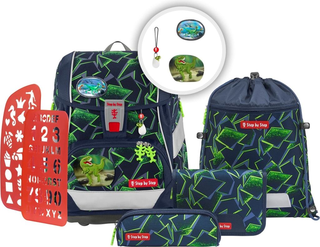 Step by Step 2IN1 PLUS Schulranzen-Set "Wild T-Rex Taro", Produktbild 