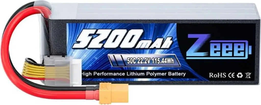 Batterie LiPo 6S Zeee 5200mAh 50C XT90 Finie la Perte de Puissance