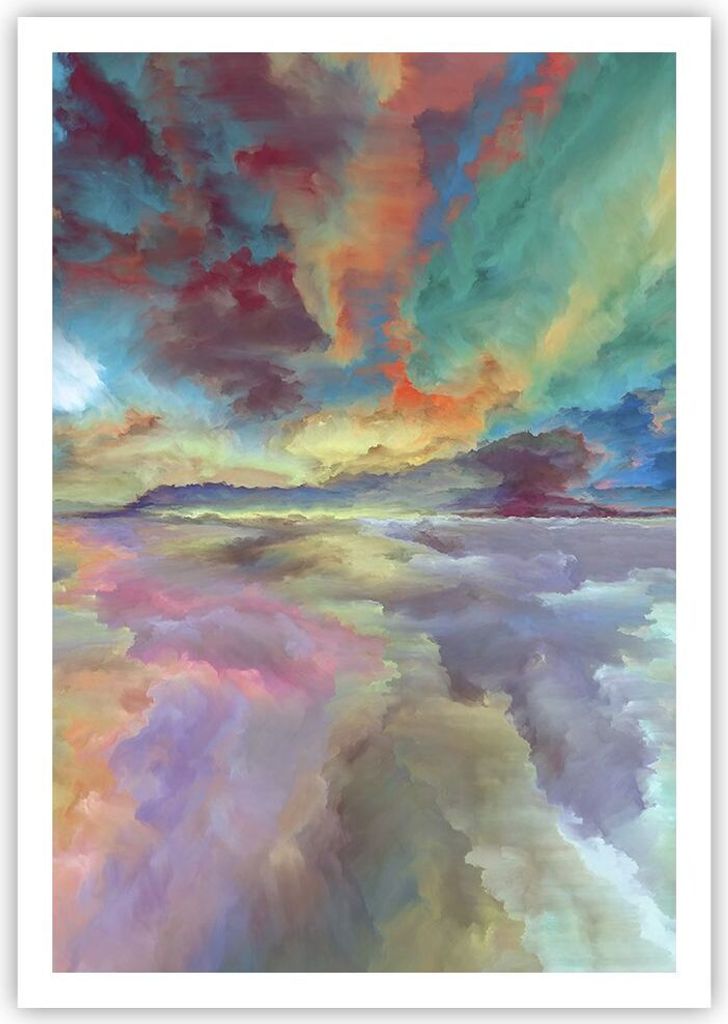 Poster - Poster ohne Rahmen - Abstraktion modern - 70x100 Produktbild 