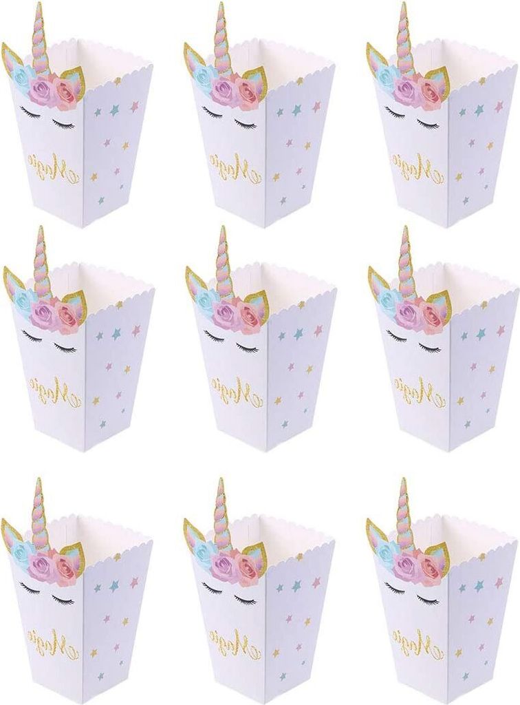 Popcorn Tüte Einhorn Form Einweg Umweltfreundliche Produktbild 