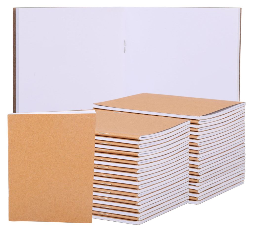BELLE VOUS 48er Pack Notizbuch A6 Blanko Unliniertes Produktbild 