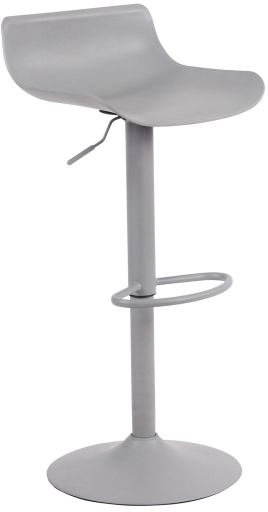 DELUKE Barhocker höhenverstellbar Grau JUTO - Kunststoff, 68,5-94x43x44cm | Barhocker mit Lehne Tresenhocker Barstuhl Küchenhocker Thekenhocker...
