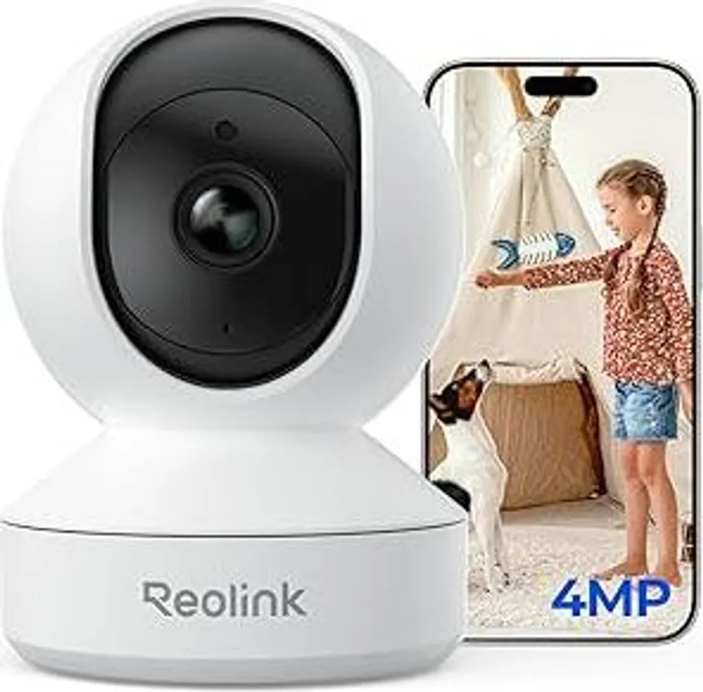 Reolink E1 4MP: Telecamera Wi-Fi Interno 2K, 360° Baby Monitor e Pet Cam